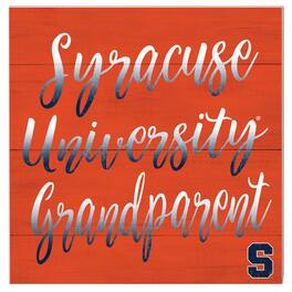 Jardine - Syracuse 10'' x 10'' Grandparent Plaque - Orange