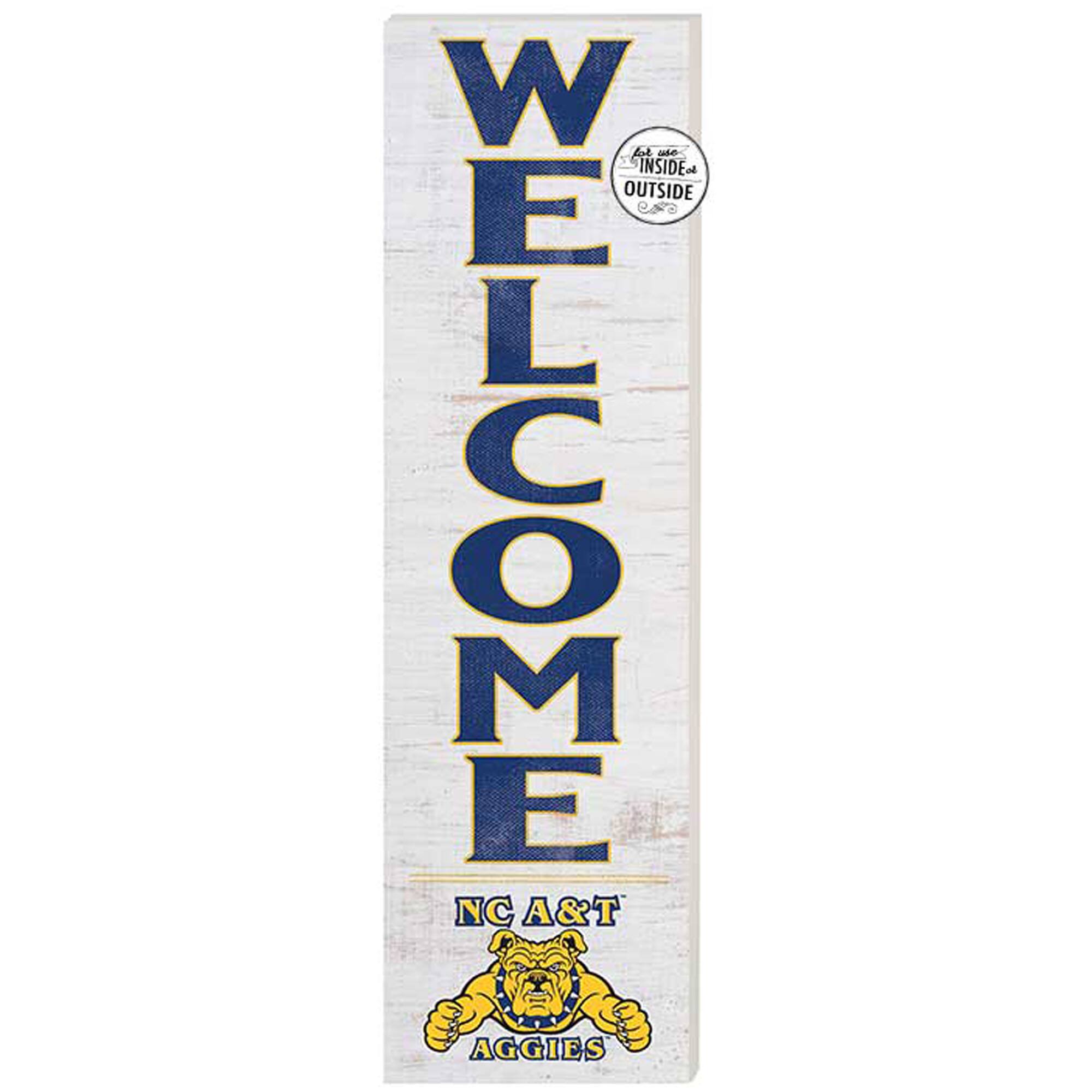 Jardine - North Carolina A&T Aggies 10'' x 35'' Indoor/Outdoor Welcome Sign - Navy