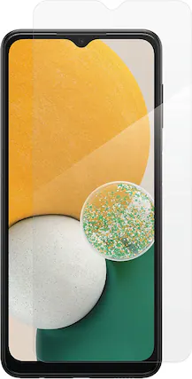 Front. ZAGG - Zagg Invisible Shield Glass Screen Protector for Samsung Galaxy A13 - clear.