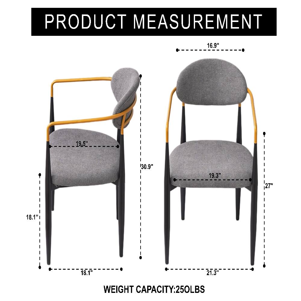 PRODUCT MEASUREMENT  
16.9" 19.5" 30.9" 19.3" 27" 18.1" 18.1" 21.3"  
WEIGHT CAPACITY: 250LBS