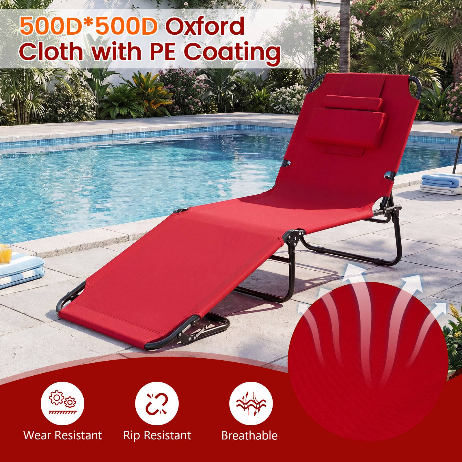 500D*500D Oxford Cloth with PE Coating  
Wear Resistant  
Rip Resistant  
Breathable