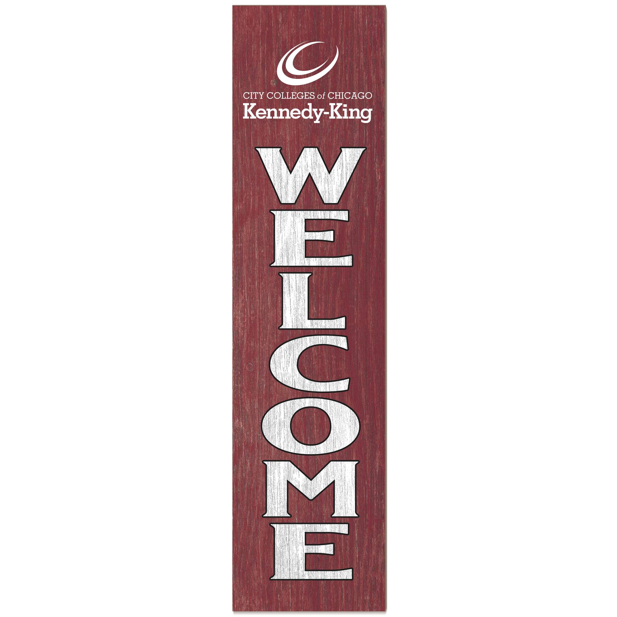Kennedy-King College Statesmen 12" x 48" Outdoor Leaner Welcome Sign