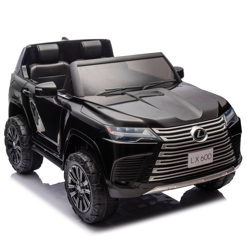 Left. Ropilly - Ropilly Licensed LEXUS LX600 24V Ride On Car With Remote 2 Seater Kids Car Black.