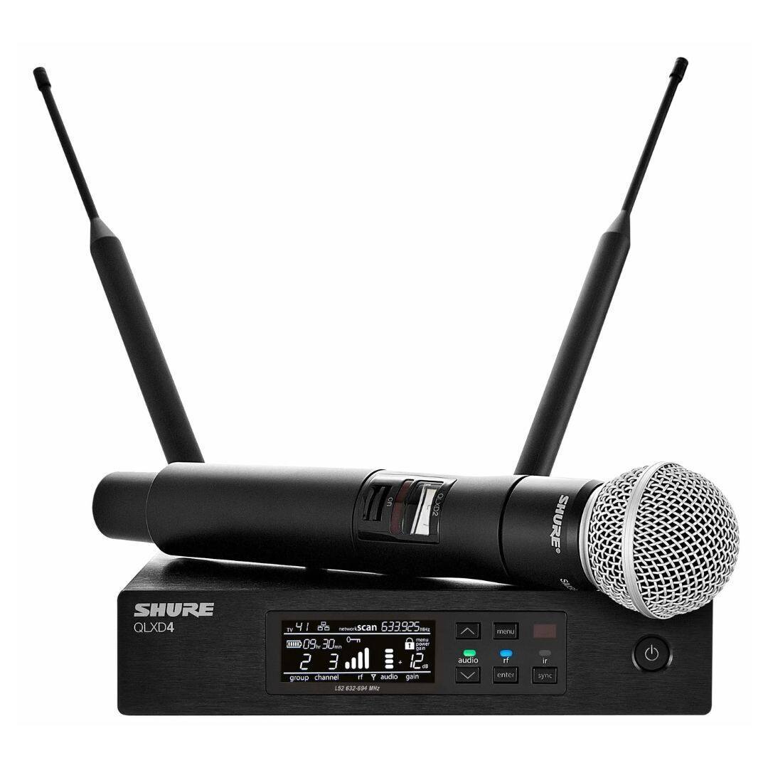 on GLXO2 SHURE SHURE QLXD4 4 Fo 41 I scan 633925 0-n -e  09.3 30 1 - 2 3 i  - group chartel A Y saudio gain 152 32-89 MNY audio moT IT nra if sync