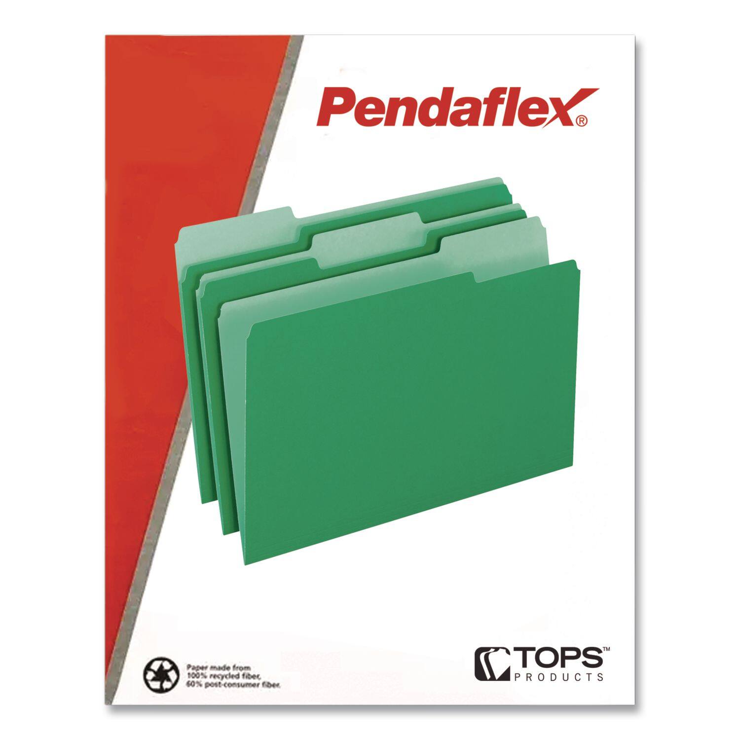 Pendaflex®

Paper made from 100% recycled fiber, 60% post-consumer fiber.

TOPS PRODUCTS