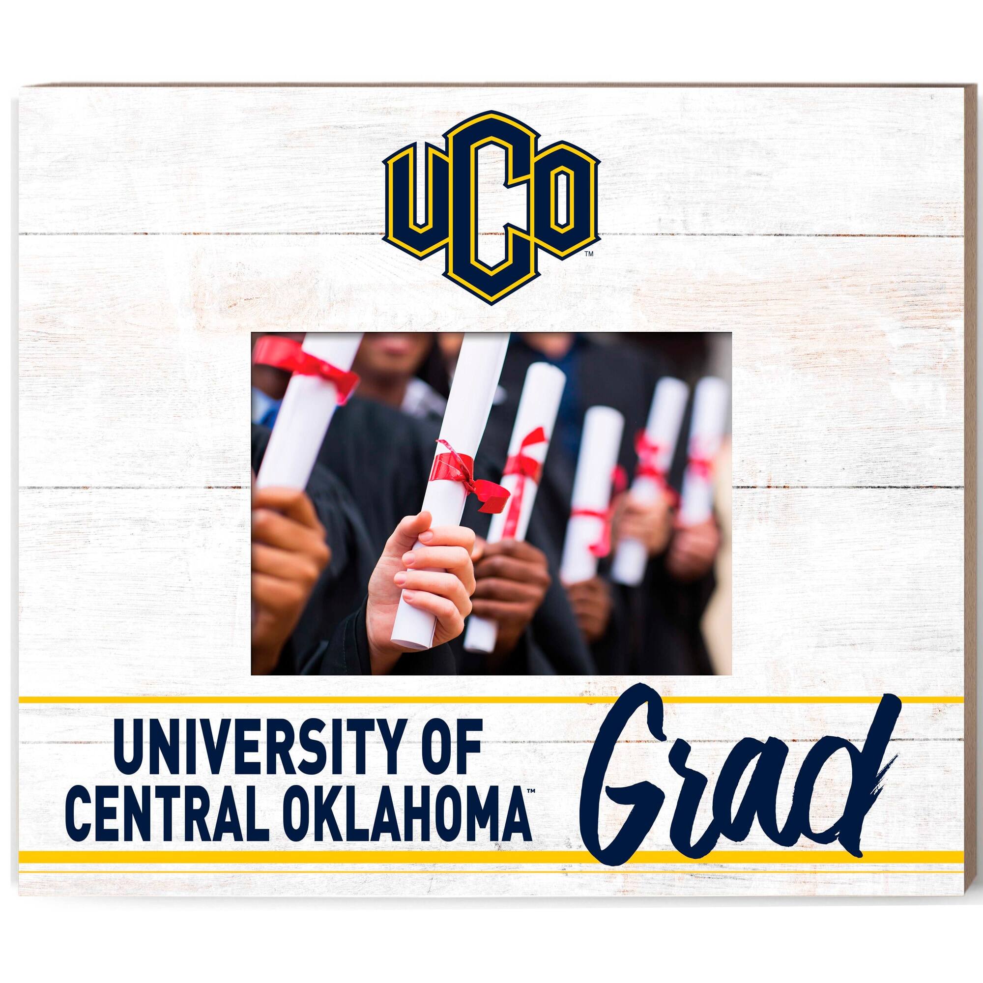 Central Oklahoma Bronchos 13.5" x 11.5" Grad Frame