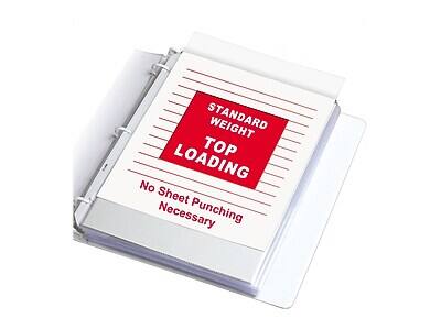 STANDARD WEIGHT  
TOP LOADING  

No Sheet Punching Necessary