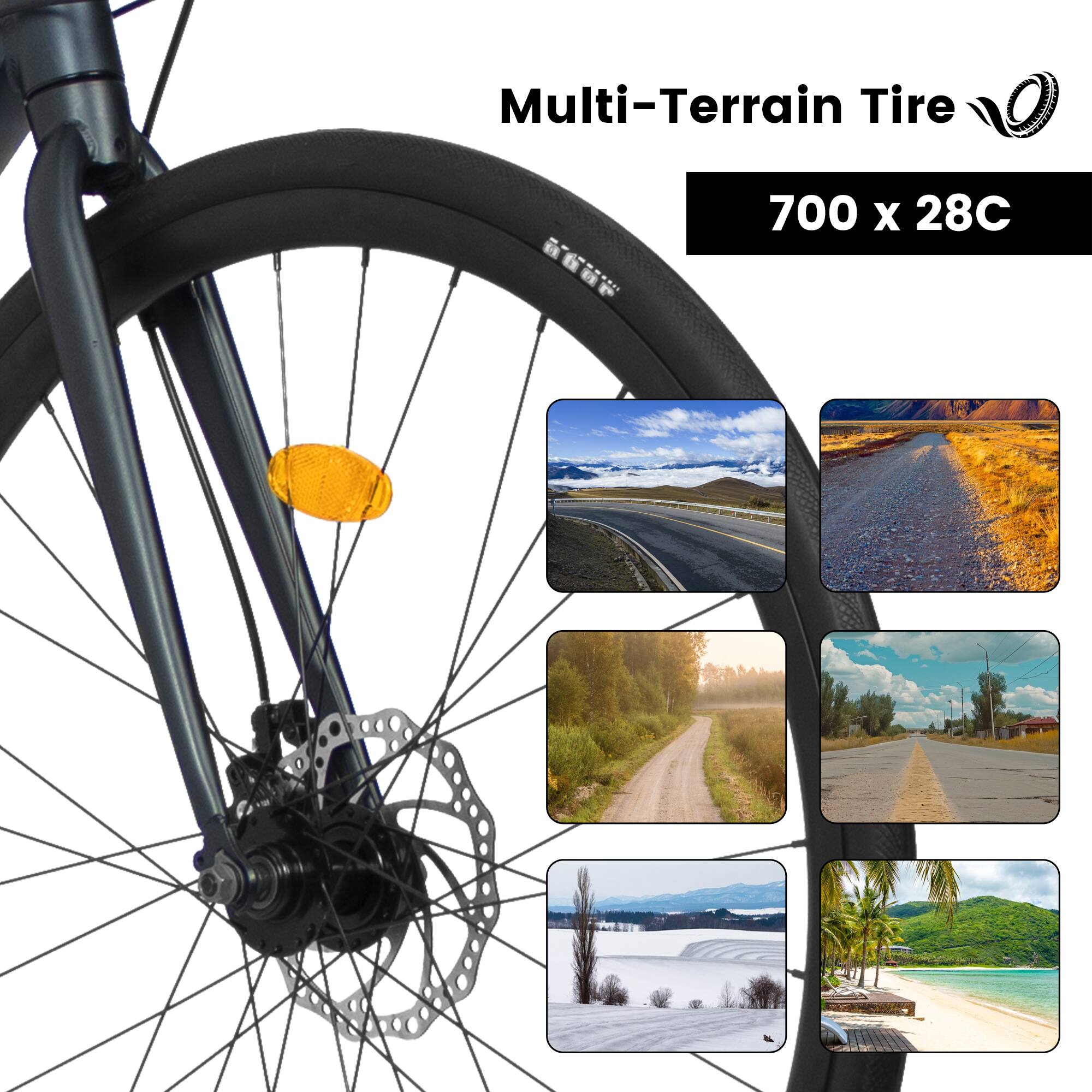 Multi-Terrain Tire  
700 x 28C