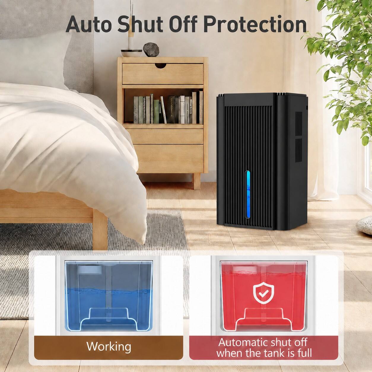 Auto Shut Off Protection

Working

Automatic shut off when the tank is full