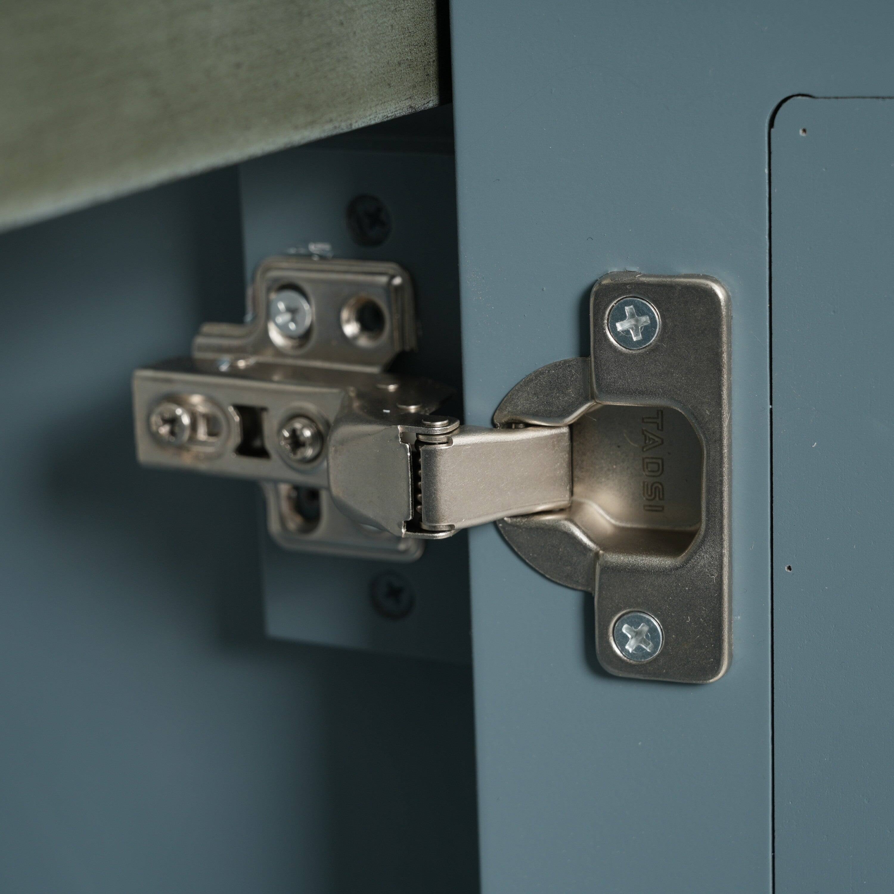 Alt View 7. Boyel Living - 30 Inch Bathroom Vanity with Rectangle Ceramic Sink Antique Handles Rubber Wood Legs Adjustable Shelves Blue Green - AntiqueBlueGreen.