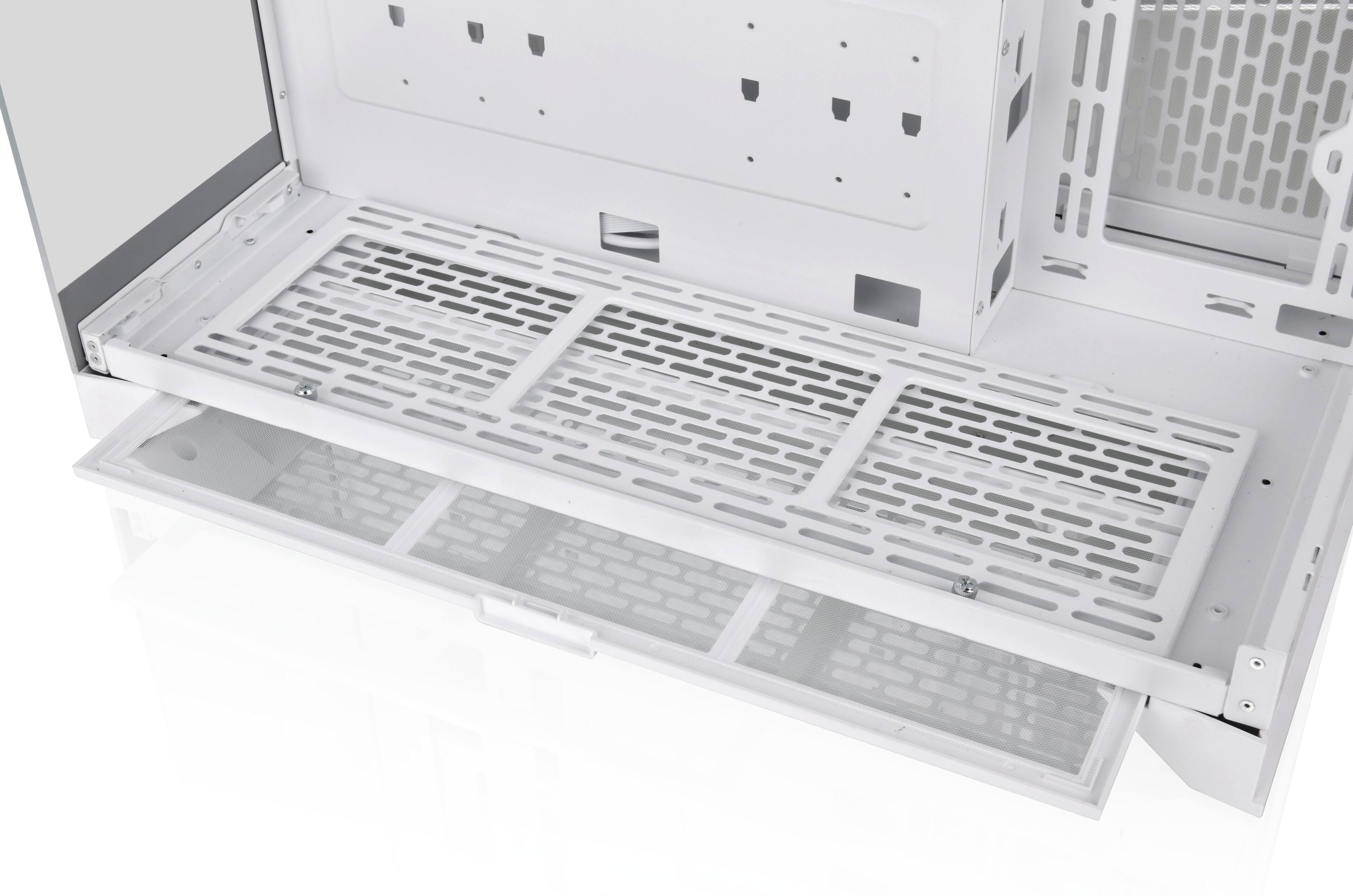 Alt View 27. Thermaltake - CTE E550 TG Mid Tower ATX PC Case - Snow.