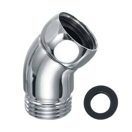 Shower Arm Elbow Adapter, 135° G1/2 Connector Universal Shower Head Extension for Bathroom Handheld Wall-mounted, Short