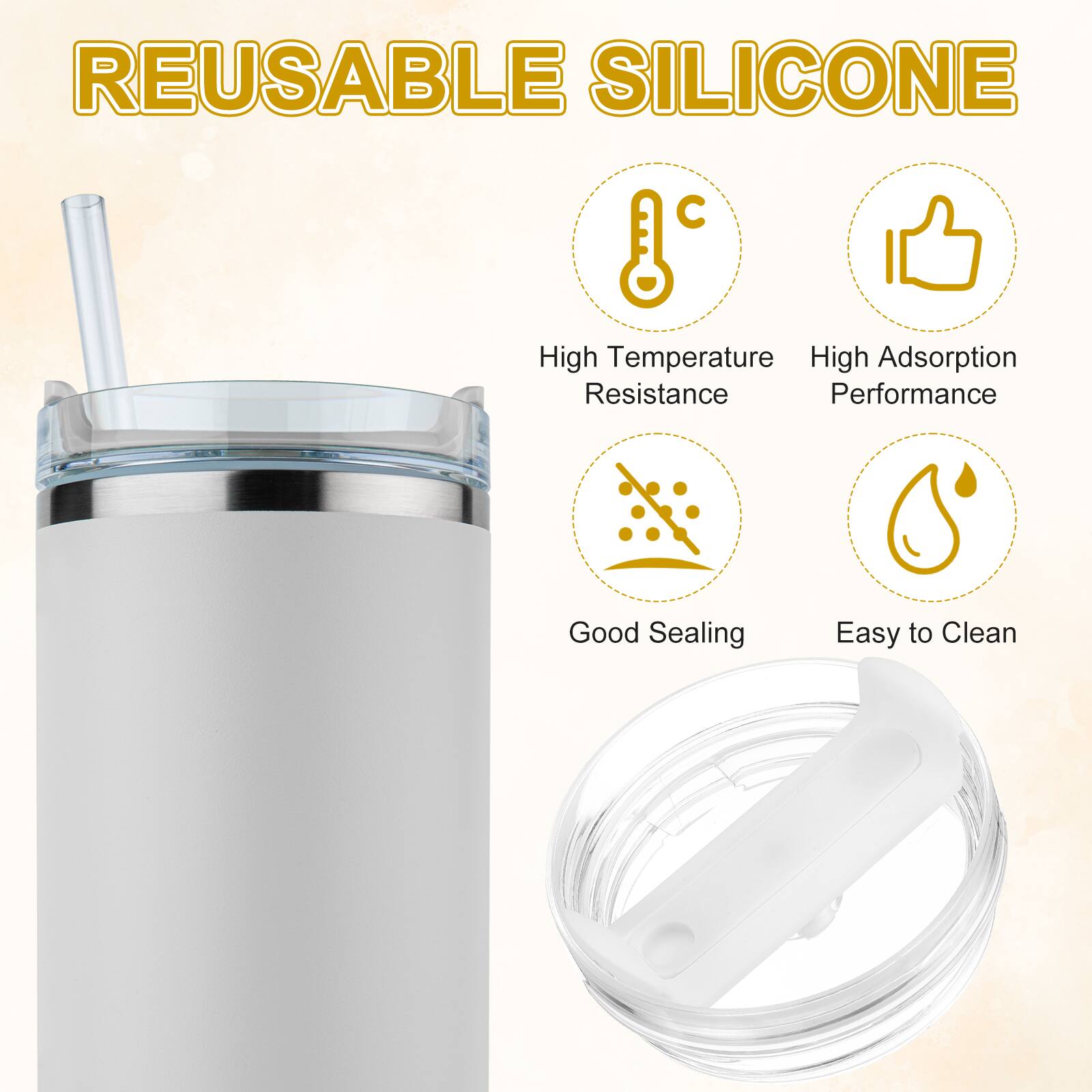 REUSABLE SILICONE

- High Temperature Resistance
- High Adsorption Performance
- Good Sealing
- Easy to Clean