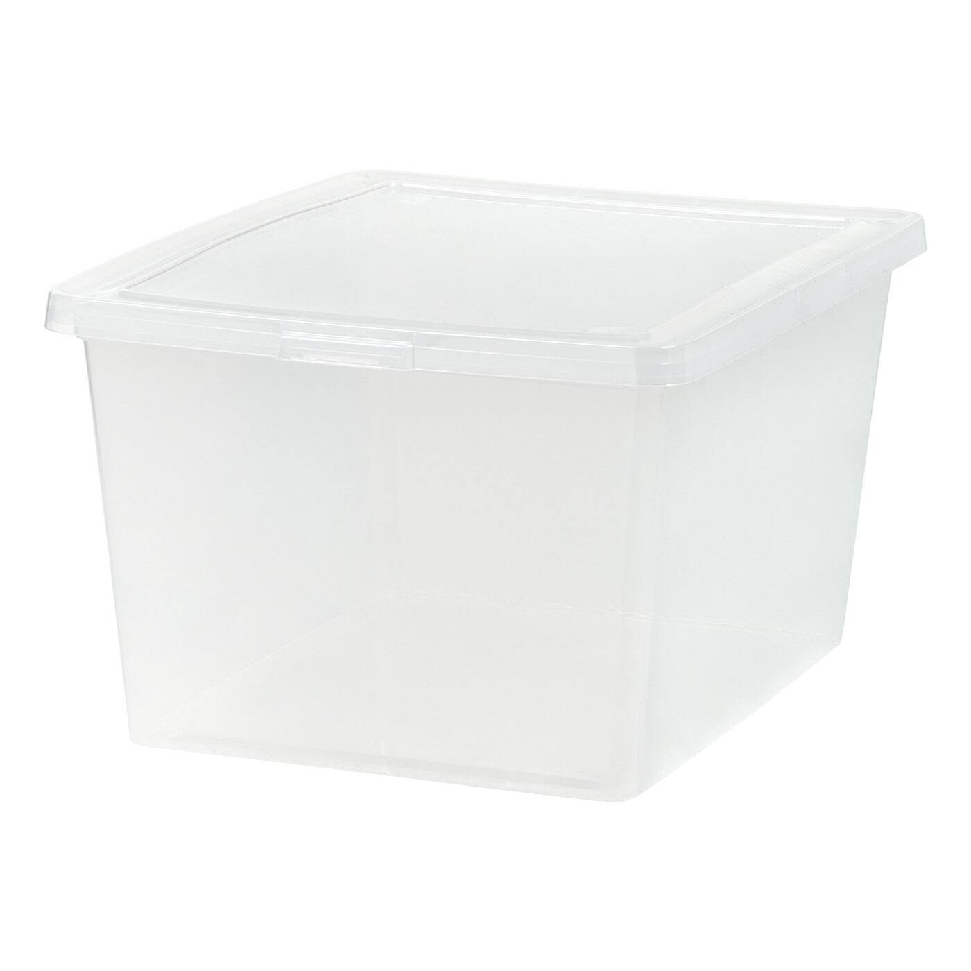 IRIS USA Plastic Storage Bin Tote Organizing Container with Latching ...