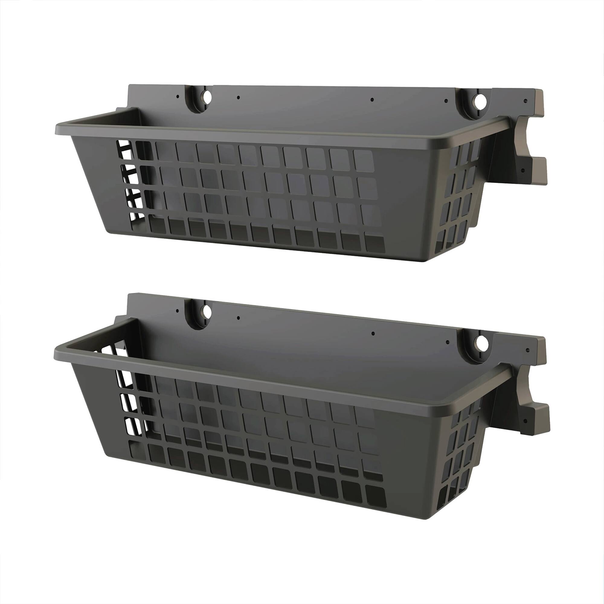 Alt View 8. Suncast - Suncast 6 Pack 25 x 7.25 Inch Resin Basket Accessory for Outdoor Shed, Black.