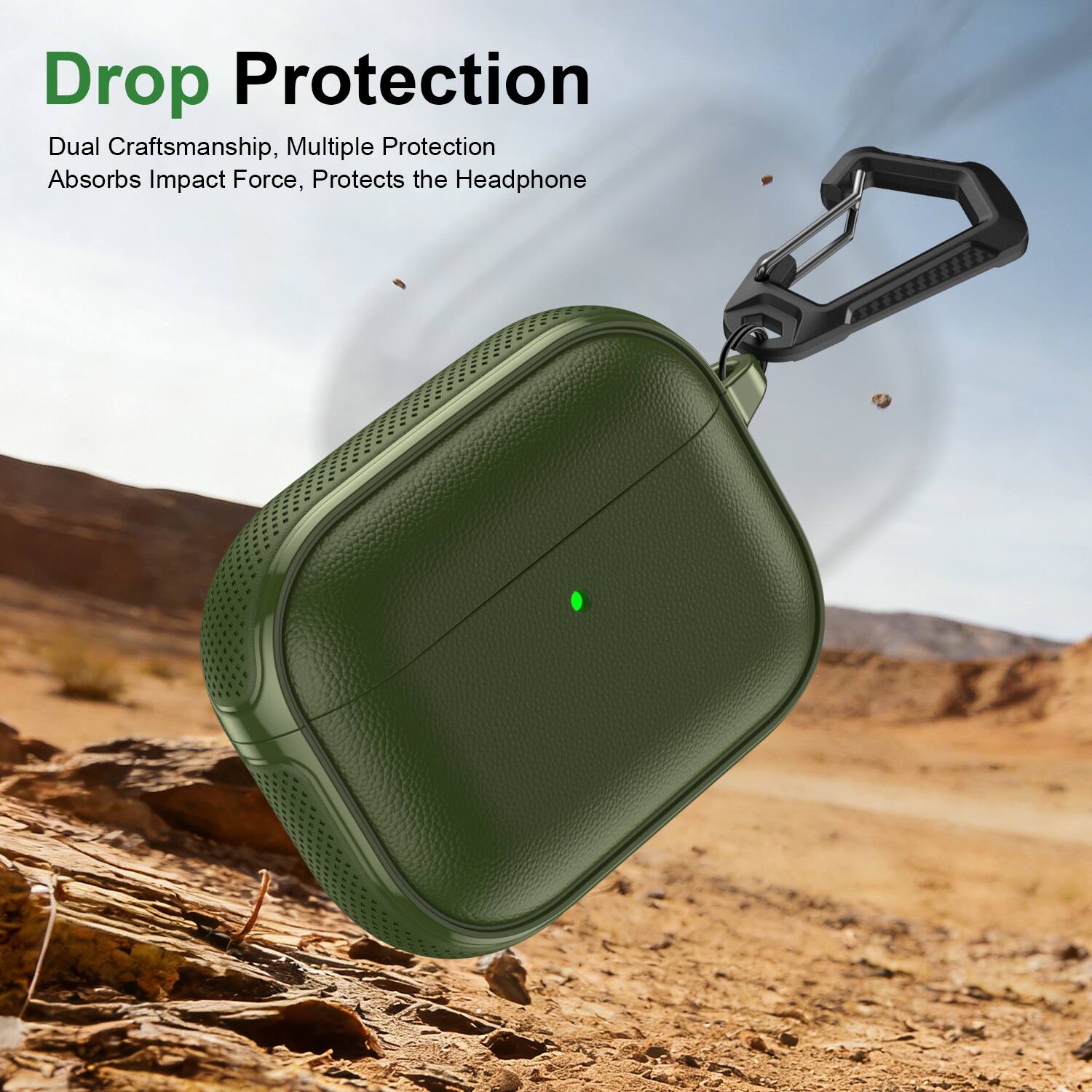 Drop Protection  
Dual Craftsmanship, Multiple Protection  
Absorbs Impact Force, Protects the Headphone