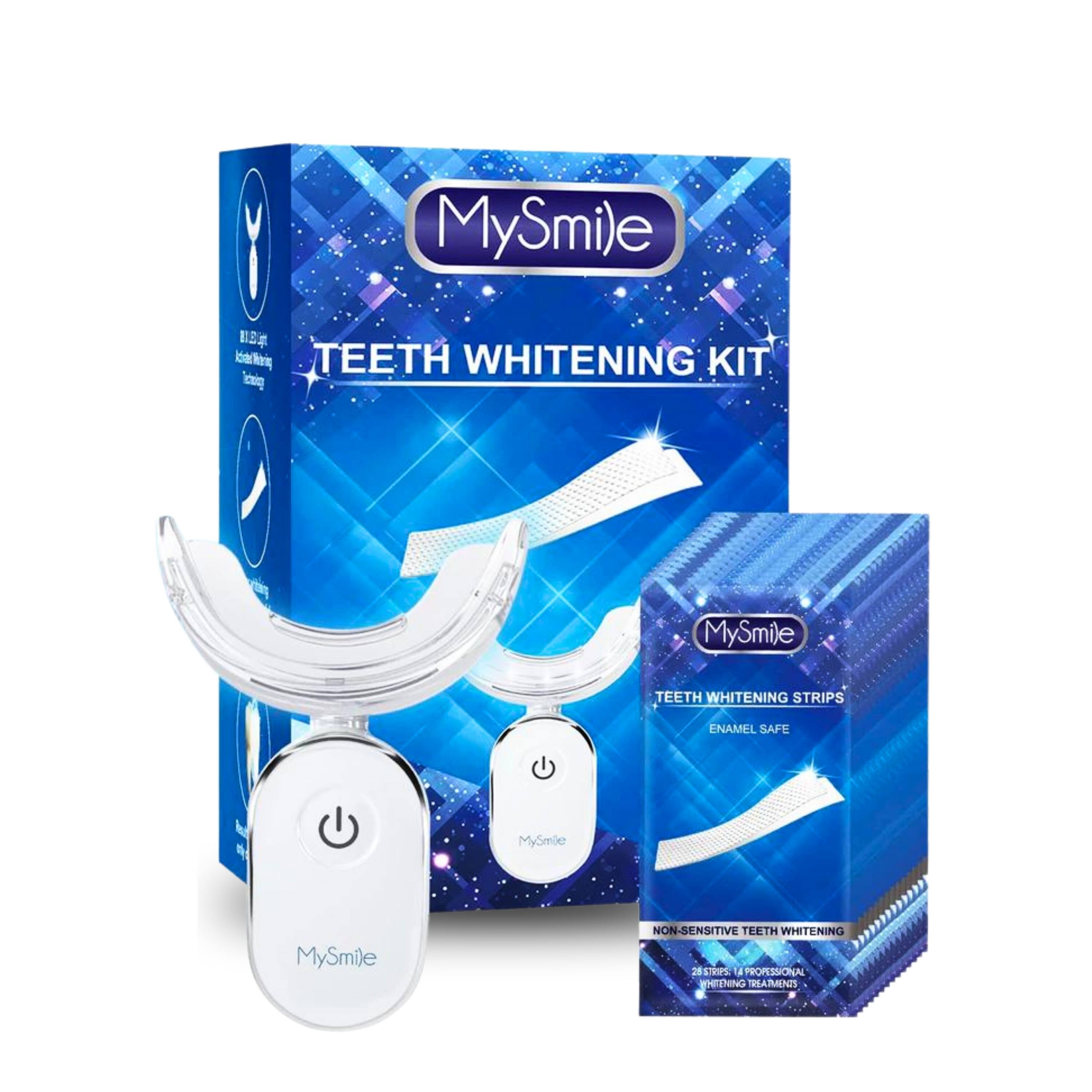 MySmile TEETH WHITENING KIT  
MySmile TEETH WHITENING STRIPS  
ENAMEL SAFE  
MySmile NON-SENSITIVE TEETH WHITENING  
20 TREATMENTS  
PROFESSIONAL WHITENING