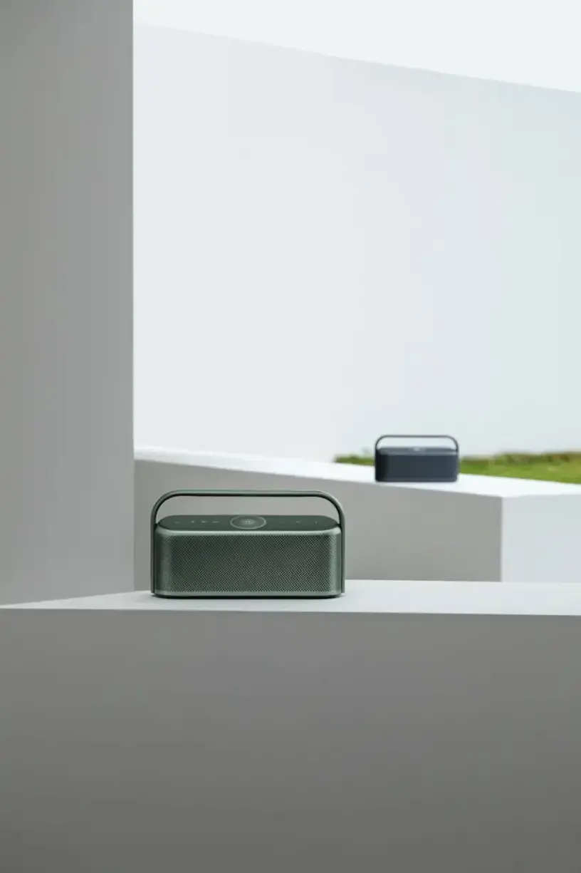 Alt View 14. Soundcore - by Anker Motion X600 Hi-Res Spatial Audio IPX7 Waterproof Portable Bluetooth Speaker with Aux-In and Rugged Metal Design - Green.