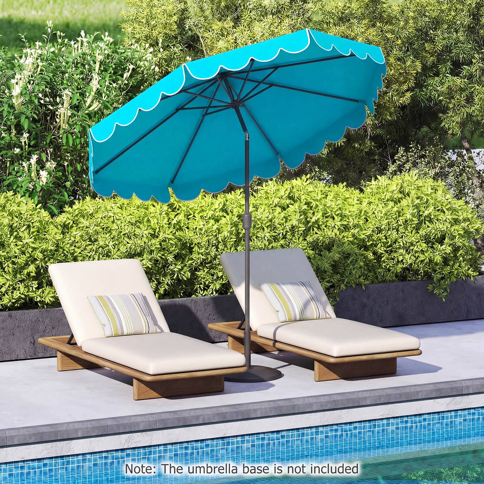 Note: The umbrella base is not included