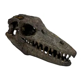 Things2Die4 - Mosasaurus Statue Resin Prehistoric Tabletop Decor 7.5 Inch - Brown