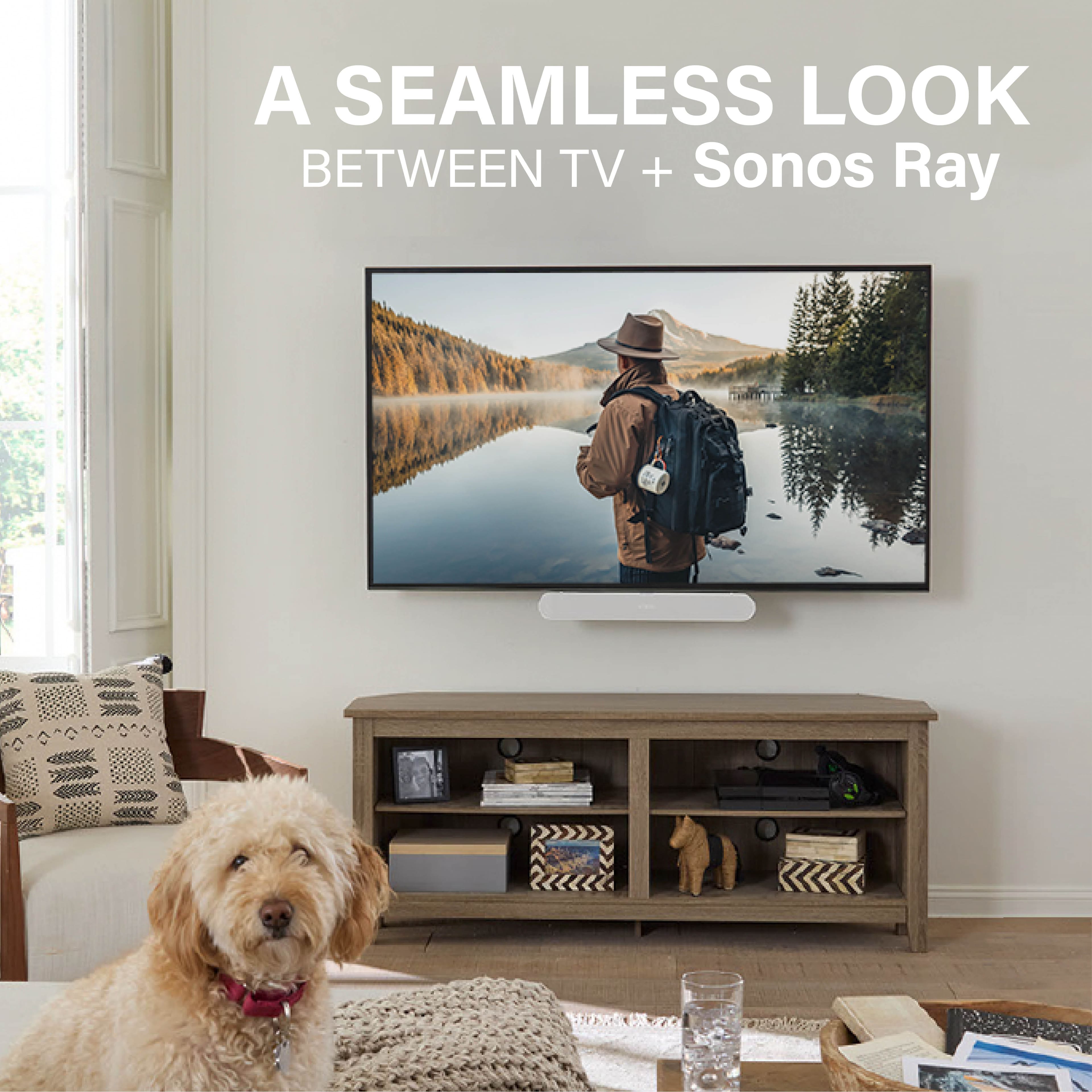 A seamless look between TV and Sonos Ray