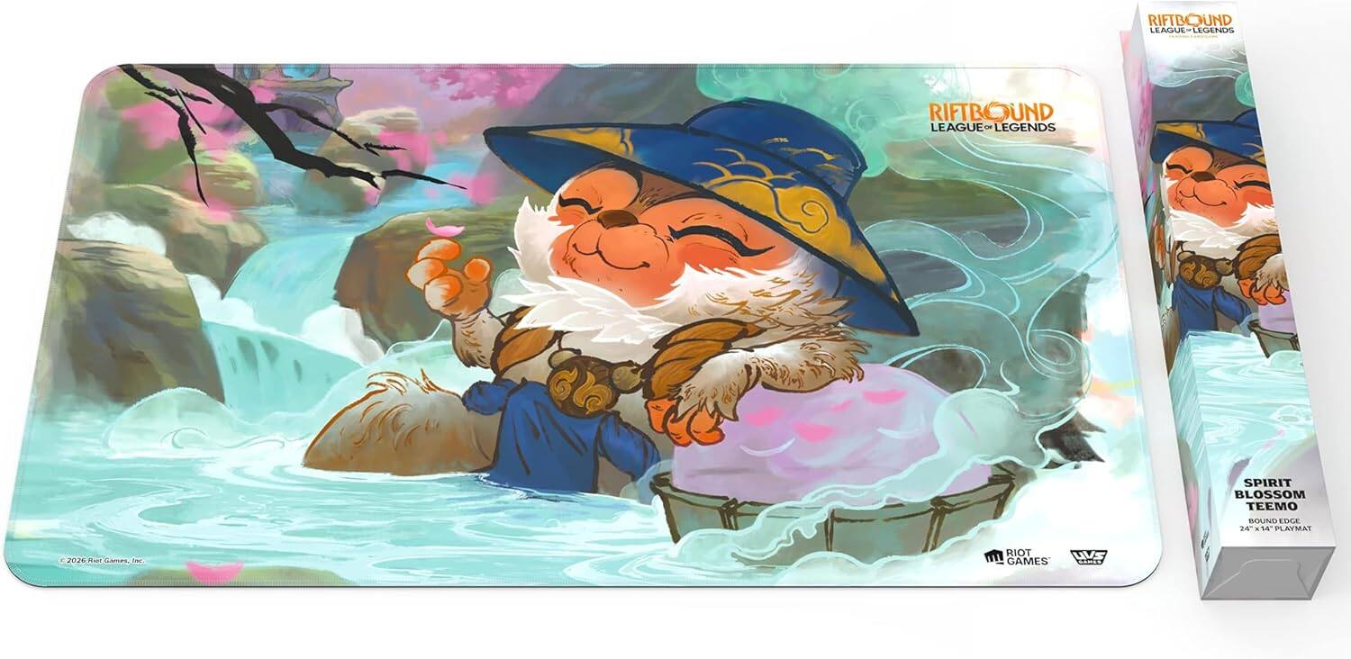 RIFTBOUND LEAGUE - LEGENDS  
SPIRIT BLOSSOM TEEMO  
PLAYMAT  
2026  
Riot Games  
Riot Games  
Limited Edition