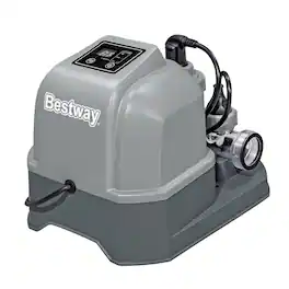 Bestway - Flowclear Hydrogenic 6 G/H Digital Self Cleaning Saltwater Chlorinator - Gray