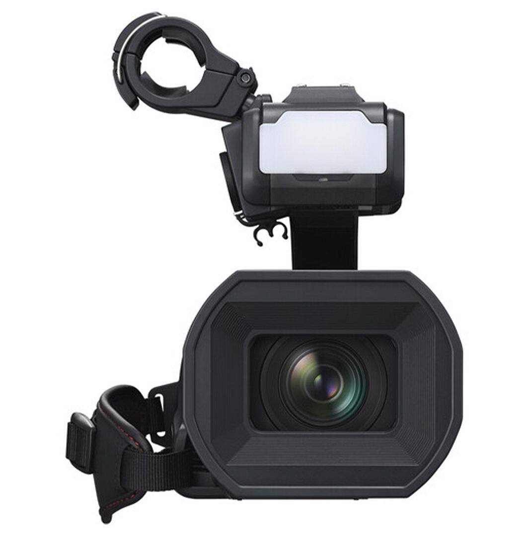 Back. Panasonic - Panasonic HC-X2100 Camcorder UHD 4K + 2x 32GB Card + Backpack + LED Flash + Wide Angle + ZeeTech Bundle - Black.