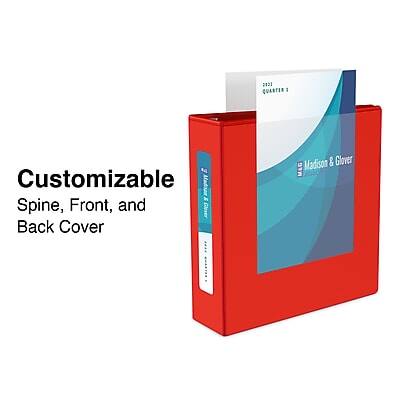 2021 QUARTER 1  
Customizable Spine, Front, and Back Cover  
Madison & Glover MLG