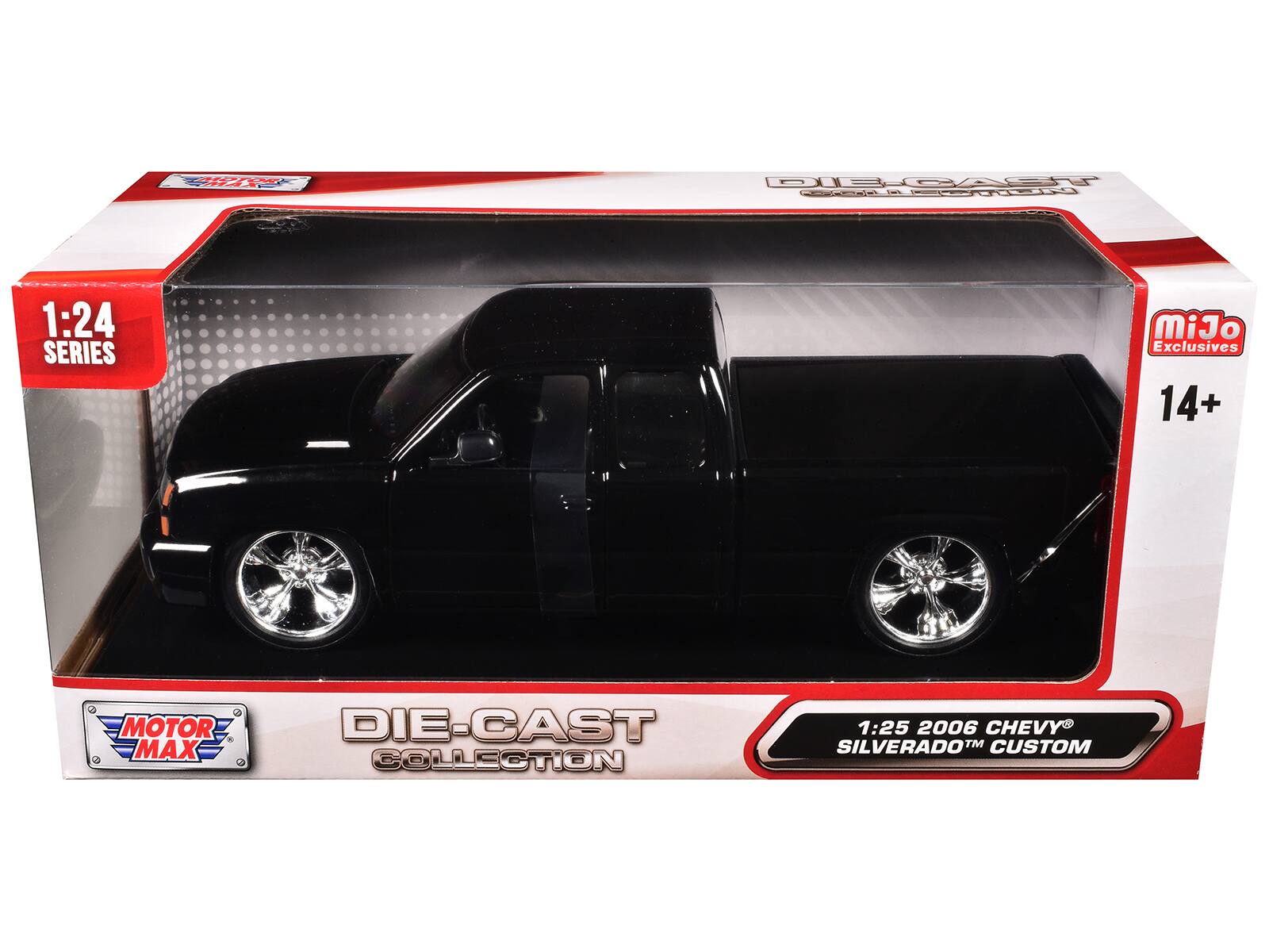 1:24 SERIES  
MOTOR MAX DIE-CAST COLLECTION  
1:25 2006 CHEVY SILVERADO™ CUSTOM  
Mijó Exclusives  
14+