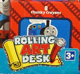 8 Chunky Crayons  
Rolling Art Desk  
3+