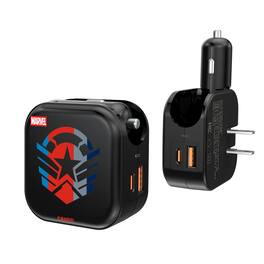 Keyscaper - Marvel Sigil 2 in 1 USB A/C Charger - Sam Wilson Captain America
