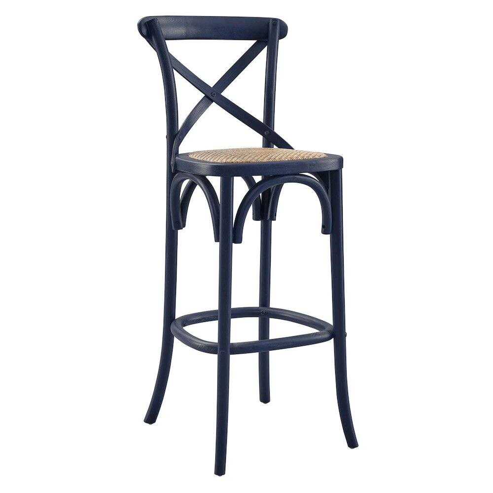 Modway - Gear Bar Stool - Blue