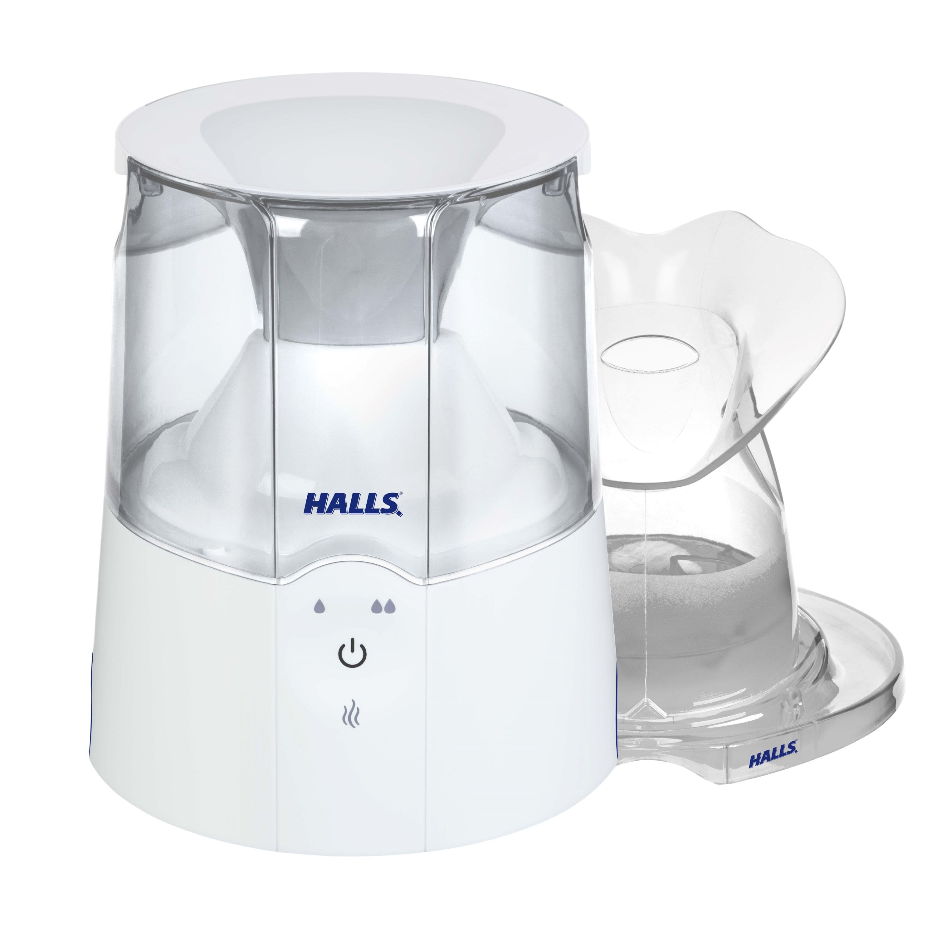 CRANE - HALLS® 2-in-1 0.5 Gal. Warm Mist Humidifier & Steam Inhaler - White