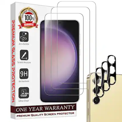 CUSTOMER 100% SATISFACTION GUARANTEE
PREMIUM GLASS PROTECTION
- Zero Bubble
- Scratch Resistant
- 9H Hardness
- 99.99% Crystal
- Ultra Clear
ONE YEAR WARRANTY
PREMIUM QUALITY SCREEN PROTECTOR