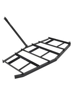 VEVOR - Drag Harrow, 84" Width Tow Behind Drag Harrow, Q235 Steel Driveway Grader with Adjustable Bars & Pin Hitch - Black
