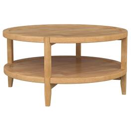 Coaster Co. of America - Camillo Round Solid Wood Coffee Table Maple - Brown