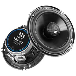 NVX - VSP60 600W Peak (200W RMS) 6in V-Series 2-Way Coaxial Speakers with 25mm Silk Dome Tweeters