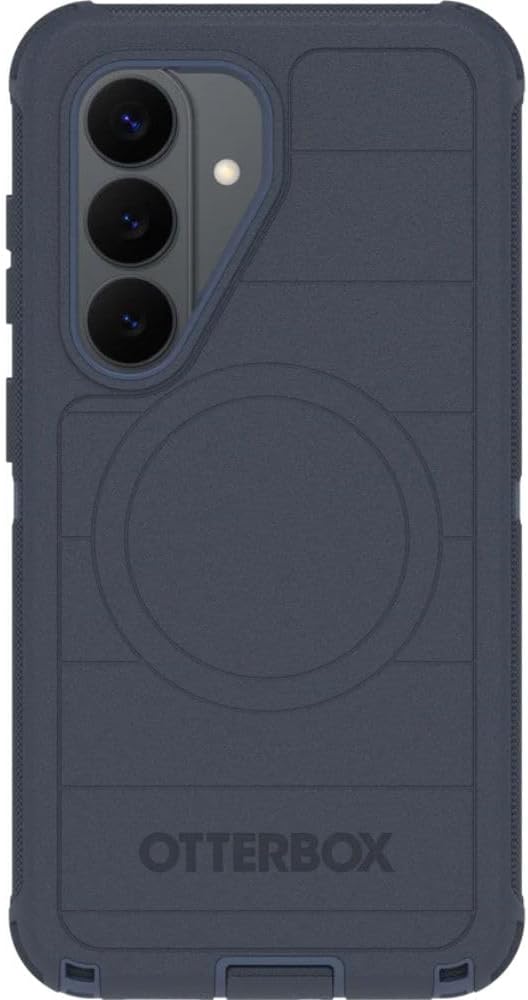 Back. OtterBox - OtterBox Galaxy S26 (Only) - Defender Series Case - Holster Clip Included - Rugged & Durable - with Port Protection - Blue Sentiment.