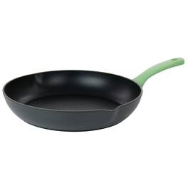Oster - Rigby 9.5 Inch Aluminum Nonstick Frying Pan with Pouring Spouts - Green