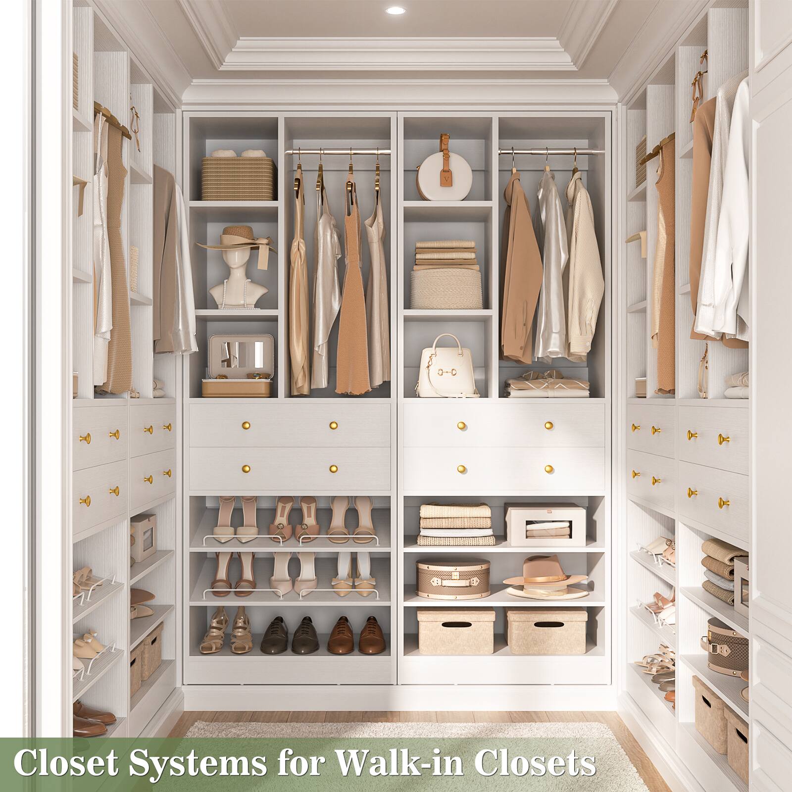 Closet Systems for Walk-in Closets