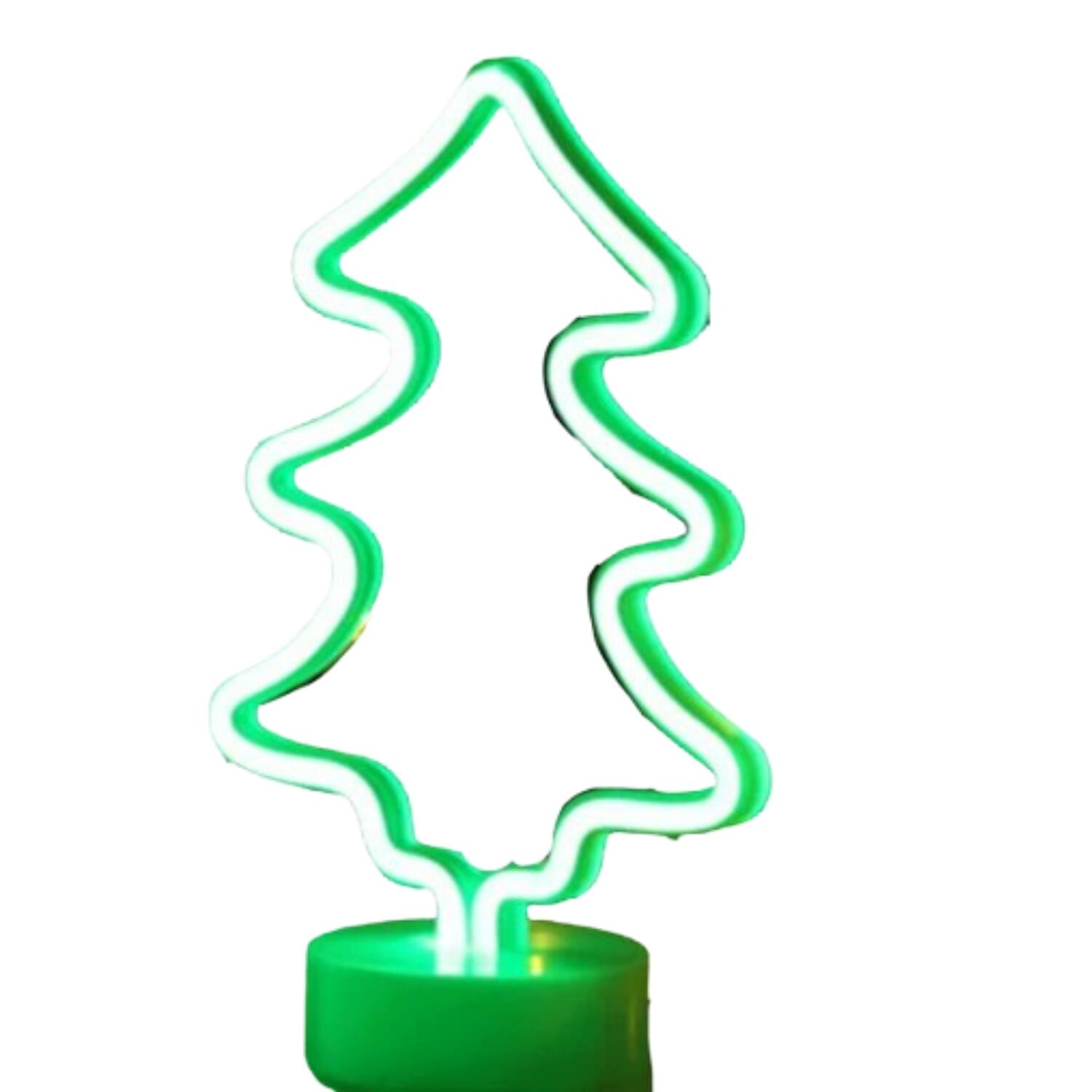 Front. Stock Preferred - Tropical Nights Neon Deco Lights with Remote - Cristmass Tree.