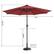 Alt View 12. Nature Spring - 9-Foot LED Lighted Patio Umbrella with Push Button Tilt - Red.