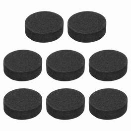 Unique Bargains - 8pcs Single Sided Speaker Isolation Feet Pads, 20x5mm Non Slip Foam Shock Absorption Pad for Amplifier - Black