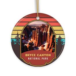 OrnamentallyYou - Bryce Canyon National Park Retro Style Ornament Utah Tourist Attraction and Gift - Multi-colored