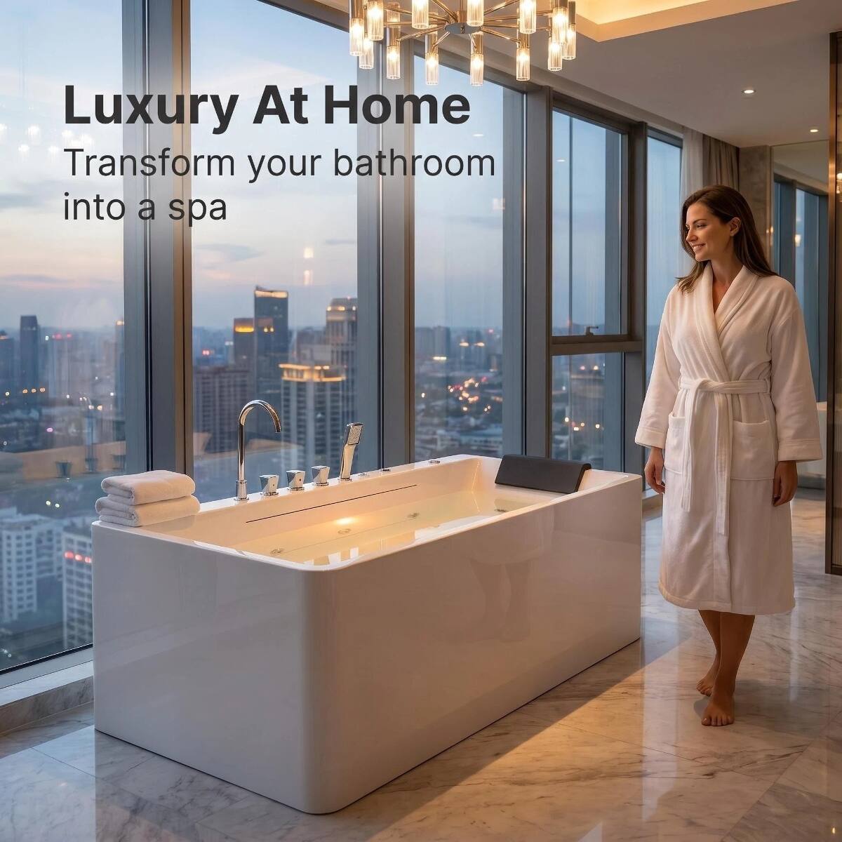 Luxury At Home  
Transform your bathroom into a spa