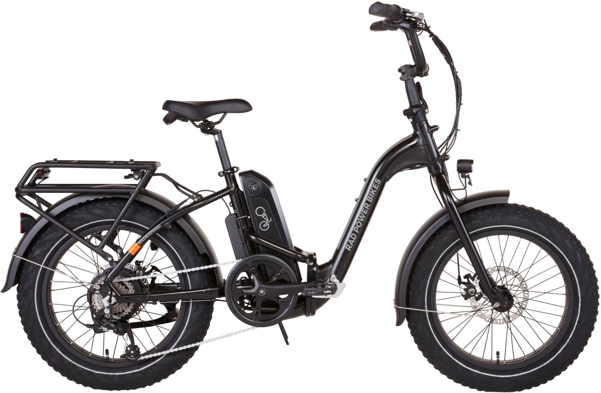 Rad Power Bikes - RadExpand 5 - Folding ebike w/ 45 miles max operating range & 20 mph max speed - One Size - Black