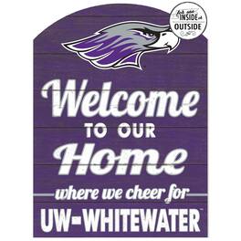 Jardine - Wisconsin-Whitewater Warhawks 16'' x 22'' Indoor/Outdoor Marquee Sign - Purple