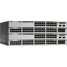 Front. Cisco Consumer Products - Cisco Catalyst 9300 24-port Modular Uplinks 1G SFP, Network Advantage - Manageable - Gigabit Ethernet - 1000Base-X - 2 - Unknown.