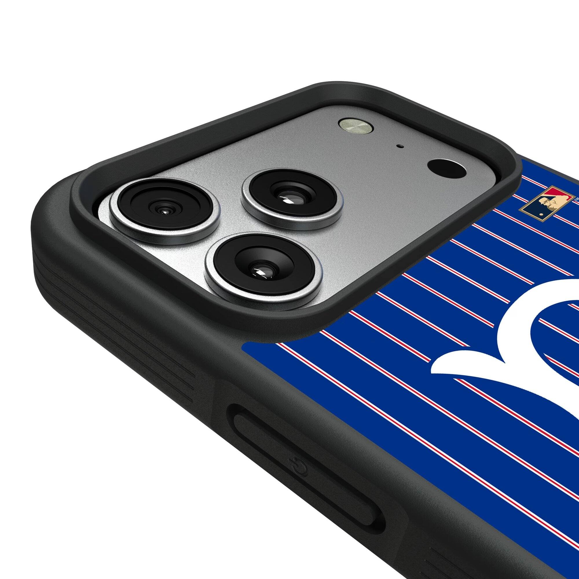 Alt View 2. Keyscaper - Brooklyn Dodgers Bump Case with 8.2ft Drop Protection - 15 Plus - Multicolor.